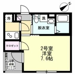 ベイルーム横須賀逸見の物件間取画像